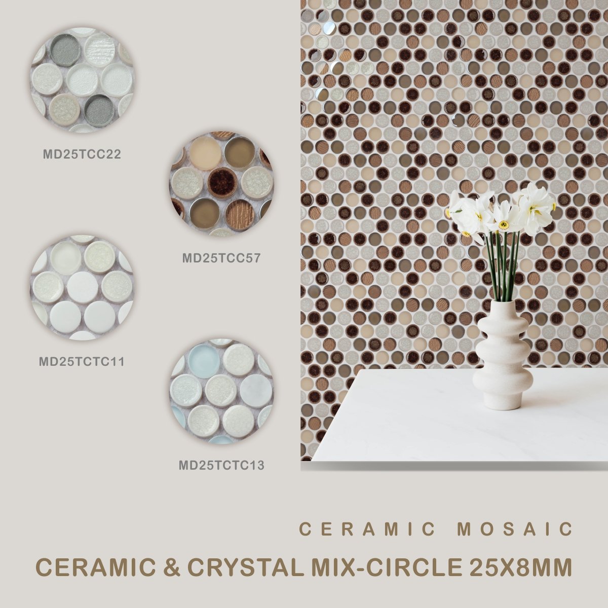 GlobalBridge0's tweet photo. Glazed porcelain tile from the Hudson collection is dense, durable and moisture resistant.Brilliant mix color updates any space with a clean look in any decor from contemporary to traditional.

#decoration #GlobalBridge #GBmosaic #tiles #interiordesign #manufacturing https://t.co/rNdTmHFdLV