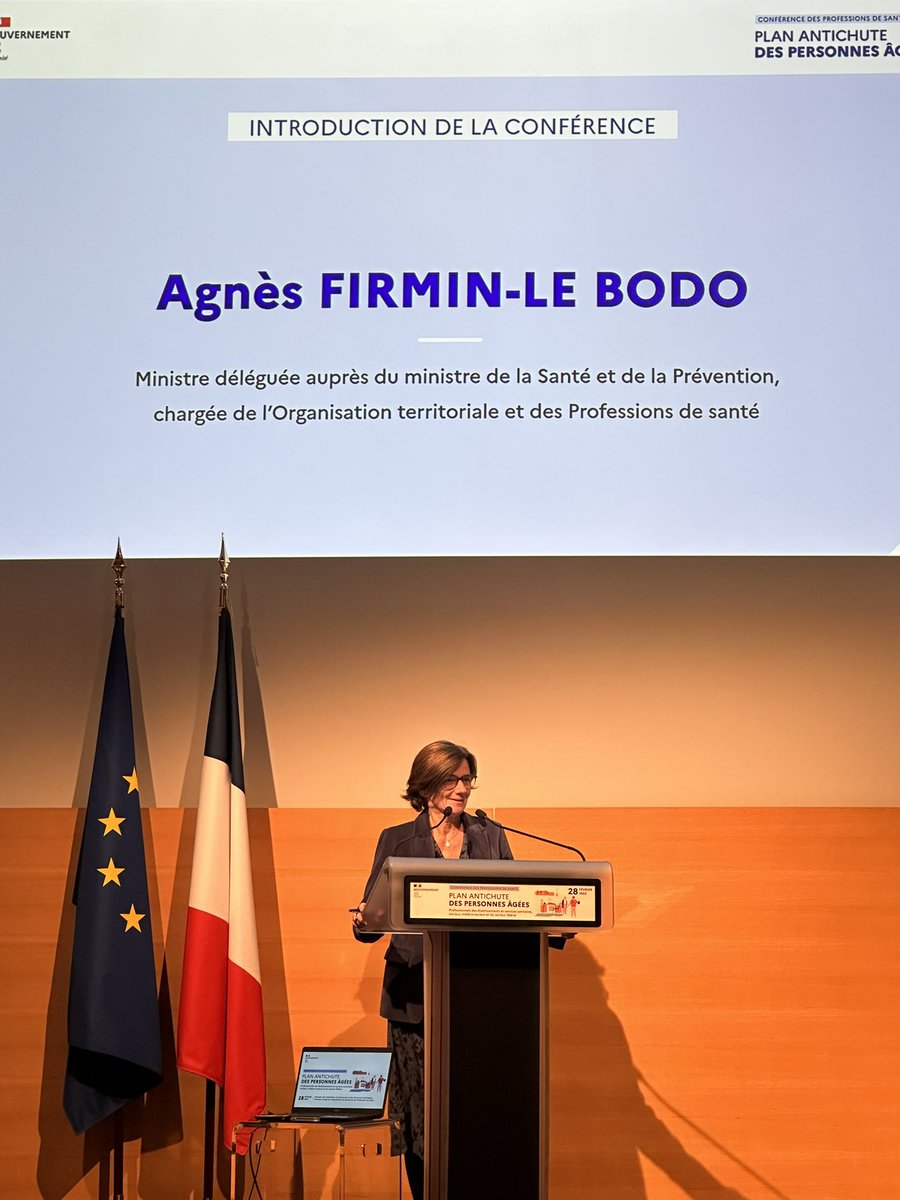 Ce jour la FFP participe à la conférence sur le Plan antichute des #personnesâgees au Ministère de la Santé 
L’occasion d’intervenir au sein d’une table ronde sur le sujet de la coopération interprofessionnelle et de réaffirmer la place des #psychomotriciens dans ce plan de santé