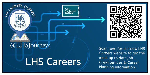 McAinshArt&Design (@lhsartanddesign) on Twitter photo Introducing our new <a href="/LarbertHigh/">Larbert High School</a> Careers website - with the most up to date Job Opportunities,Career planning information and Learner Journeys link.
Scan the QR code 📱 <a href="/LHSJourneys/">LHS Journeys / DYW</a> <a href="/MrPaterson1/">Mr Paterson</a> <a href="/mrscullenlhs/">Mrs Cullen</a> <a href="/MrsKirkLHS/">Elizabeth Kirk</a> <a href="/DYW_ForthValley/">DYW Forth Valley</a> <a href="/LHS_PC/">LHS Parent Council</a> <a href="/S4LHSYT/">S4 Year Team</a> <a href="/S5LHSYT/">S5 Year Team</a> <a href="/S6YearTeamLHS/">S6 Year Team</a> Introducing our new <a href="/LarbertHigh/">Larbert High School</a> Careers website - with the most up to date Job Opportunities,Career planning information and Learner Journeys link.
Scan the QR code 📱 <a href="/LHSJourneys/">LHS Journeys / DYW</a> <a href="/MrPaterson1/">Mr Paterson</a> <a href="/mrscullenlhs/">Mrs Cullen</a> <a href="/MrsKirkLHS/">Elizabeth Kirk</a> <a href="/DYW_ForthValley/">DYW Forth Valley</a> <a href="/LHS_PC/">LHS Parent Council</a> <a href="/S4LHSYT/">S4 Year Team</a> <a href="/S5LHSYT/">S5 Year Team</a> <a href="/S6YearTeamLHS/">S6 Year Team</a>