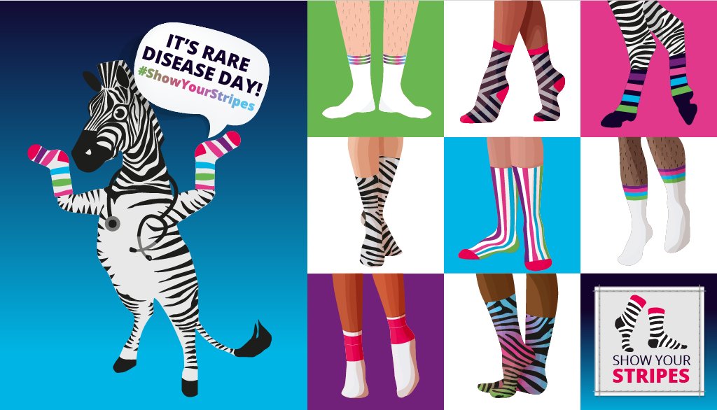 MedicsForRare's tweet image. HAPPY RARE DISEASE DAY!! 😍🩺🦓 Do you have your stripes at the ready?! 🌈🌈Today we are asking you to #showyourstripes for #rarediseaseday ALL DAY to raise awareness for those living with rare conditions! Remember to tag us @M4RareDiseases!!