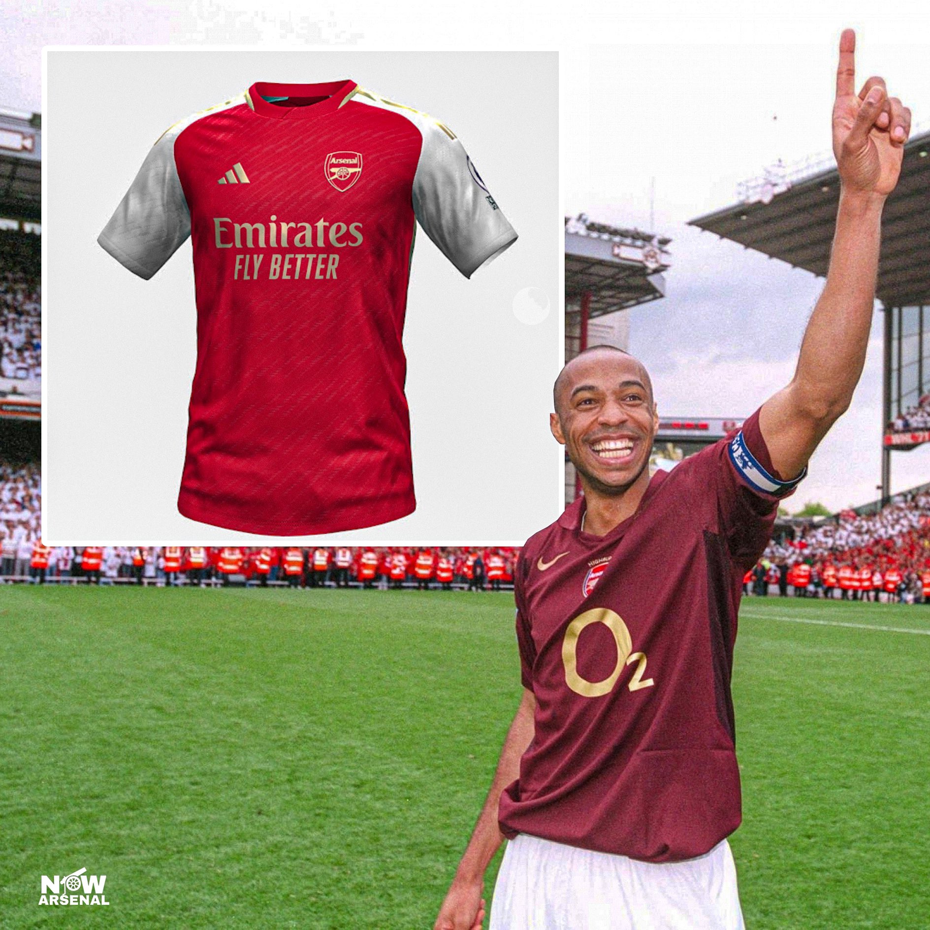 now.arsenal on X NEW Leaked photos of the Arsenal home shirt for the 2023 24 season. It s based on a darker red with gold as it s secondary colour taking inspiration from the Highbury