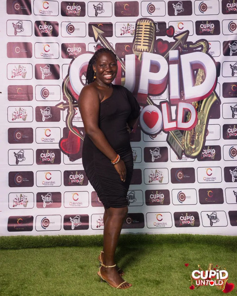 CupidUntold's tweet photo. @esiamankrahbilson with the brightest smiles for our camera. 

It was a night of love, poetry, music &amp; rap with your favourite people. 
😍💘🥳🎷🎸🎙️🎼 

#CupidUntold 
#CupidUntold4
#happyvalentinesday❤️ 
#Takoradi https://t.co/zE60an9xkI