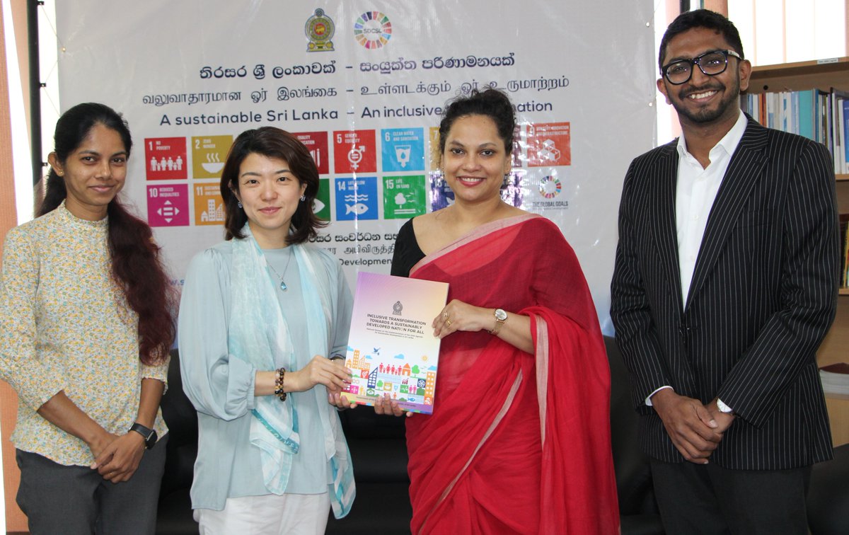 The Sustainable Development Council welcomes the visit of the new @UNDPSriLanka Resident Representative @AzusaKubota  to its office this morning. The meeting explored several opportunities to further strengthen this partnership going forward.