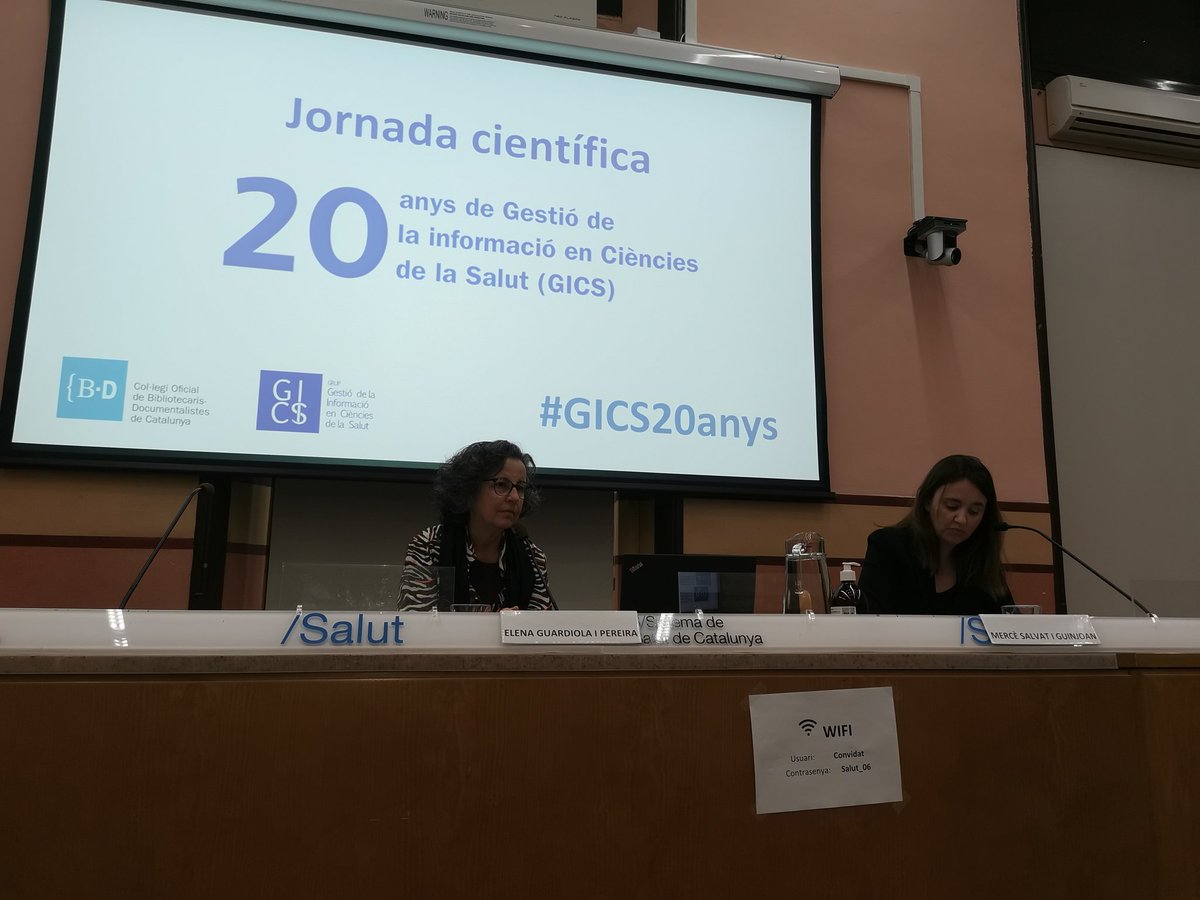 monfertar's tweet photo. 20anys de Gestió de la informació en Ciències de la Salut (GICS).
Una fita en la informació en Ciències de la Salut a Catalunya #Gics20anys #informacioencienciesdelasalut #COBDC #biblioteques https://t.co/oNv7ZzOXAW