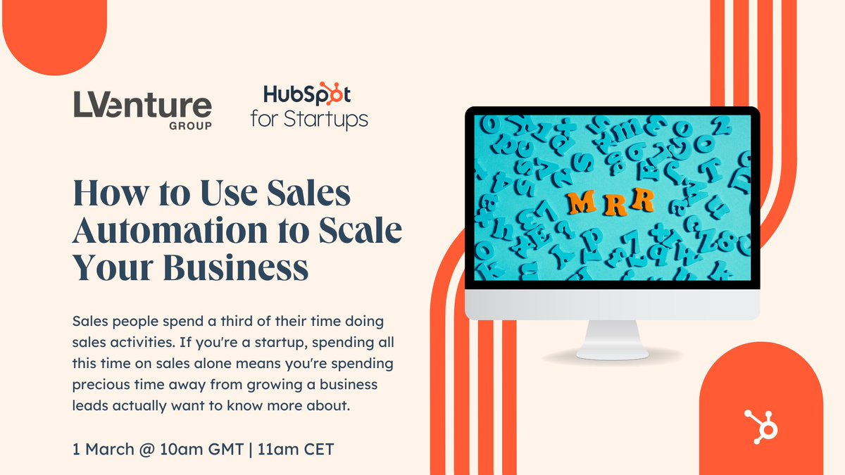 LUISS EnLabs (@luissenlabs) on Twitter photo #SaveTheDate
🗓 March 1st | 10am GMT | 11am CET
Join <a href="/HubSpotStartups/">HubSpot for Startups</a> and LVenture Group for the 3rd Session to learn how to use Sales Automation to Scale Your Business.
Register here ► bit.ly/3WgNOLq #SaveTheDate
🗓 March 1st | 10am GMT | 11am CET
Join <a href="/HubSpotStartups/">HubSpot for Startups</a> and LVenture Group for the 3rd Session to learn how to use Sales Automation to Scale Your Business.
Register here ► bit.ly/3WgNOLq