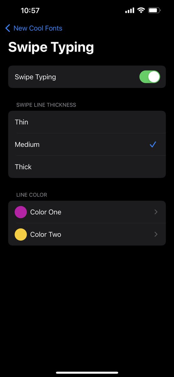 TripointAI's tweet image. Check out the #CustomizeYourSwipe feature &amp;amp; enhance your swipe experience with @FontsKeyboardAI 🤳🔥 #AwesomeSwipes #SmoothExperience 💯 Do you use swipe typing ? #PoweredBy @fleksy @FleksySDK