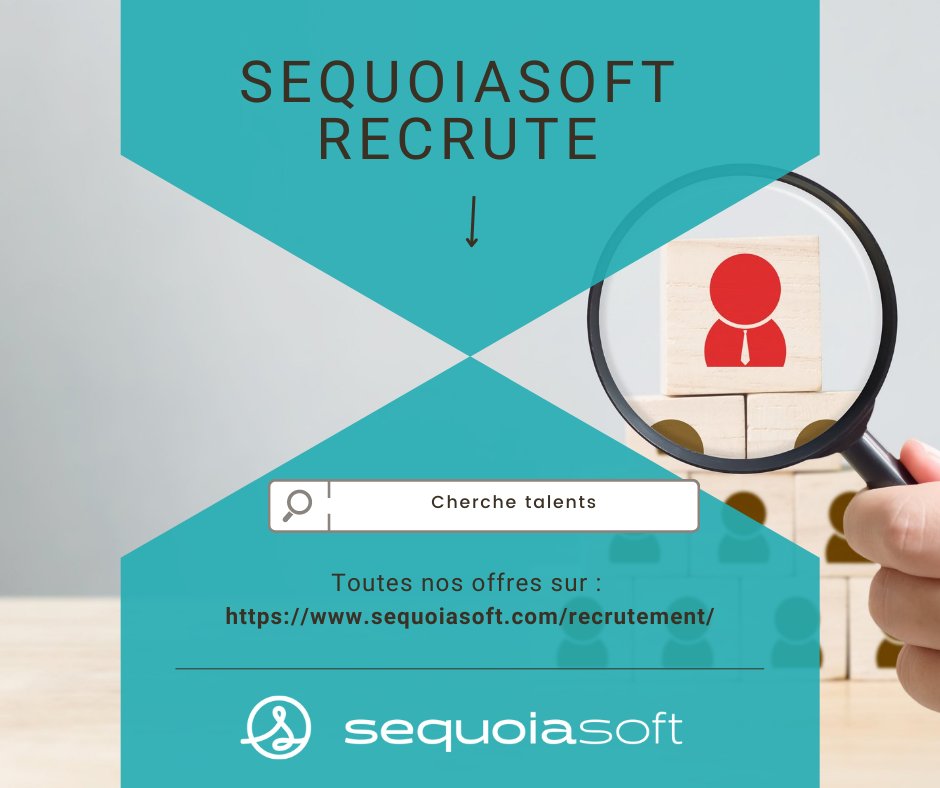 sequoiasoft's tweet image. Plusieurs offres d'emploi vous attendent chez Sequoiasoft :
- Formateur à La Rochelle
- Technicien support client à Montpellier
- Ingénieur qualité à Sophia Antipolis
Encore plus d'offres sur notre site internet : hubs.ly/Q01Dbpsq0
