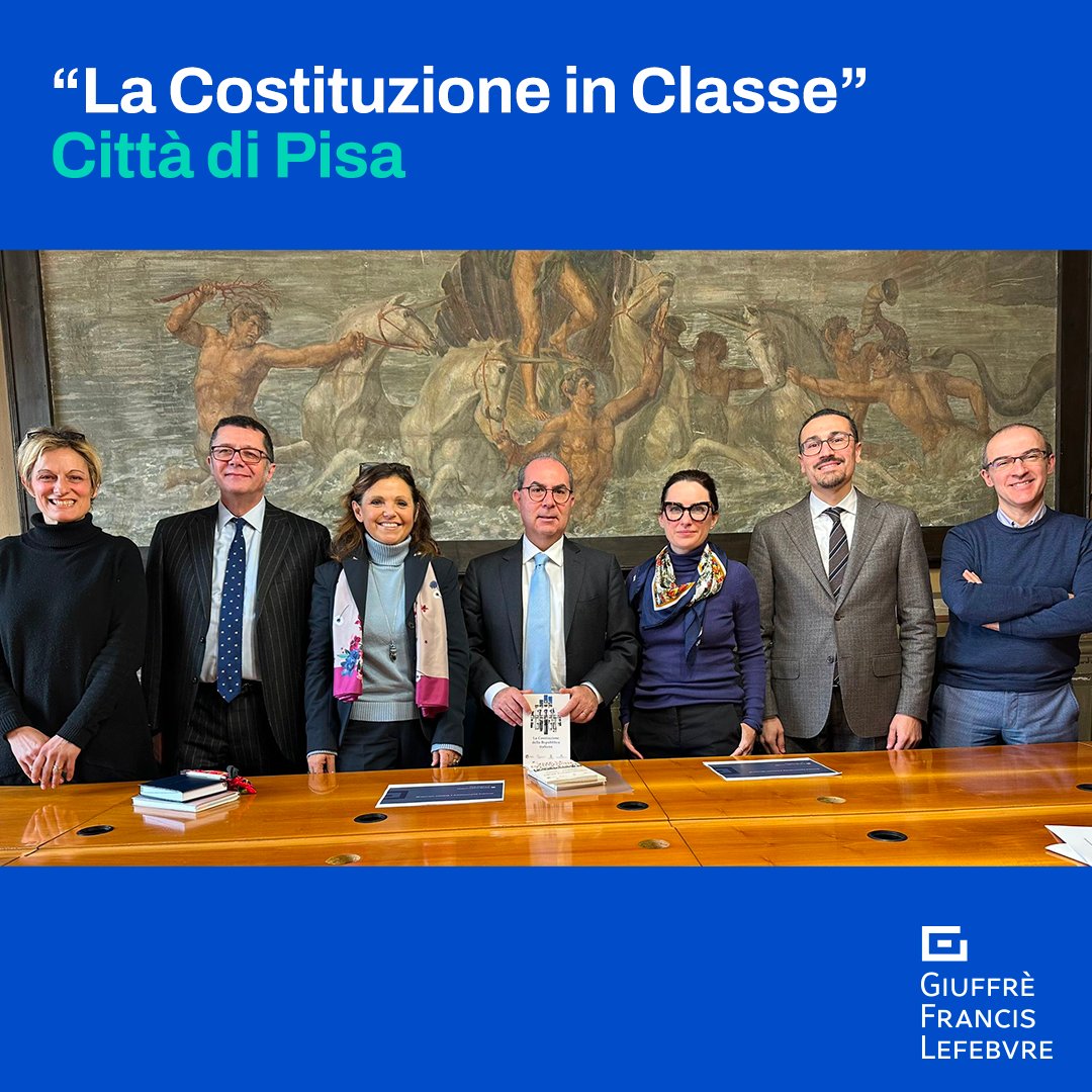 Anche a #Pisa giunge ''la Costituzione in classe''! La seconda tappa dell'iniziativa coinvolgerà 1550 #studenti: una grande opportunità per i ragazzi di approfondire la conoscenza della nostra Carta fondamentale e diventare dei futuri cittadini, consapevoli e responsabili.