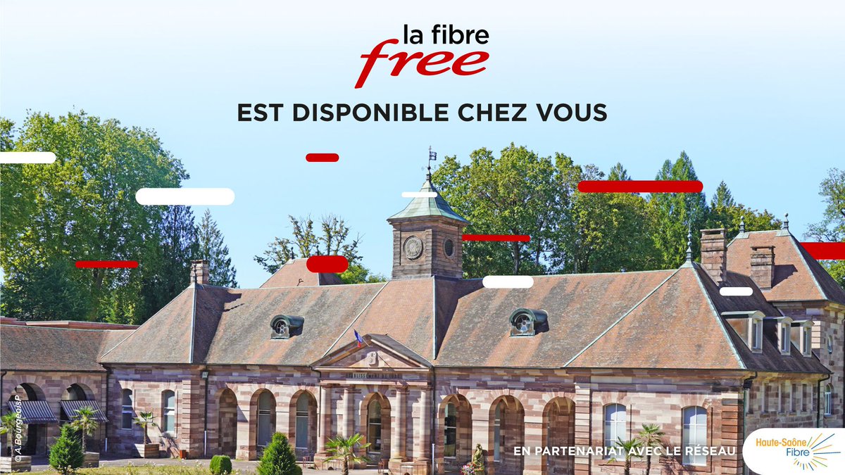 La Fibre Free est disponible sur le réseau #HauteSaoneNumerique et arrive sur les communes de : 
📍Saulx
📍Saulnot
📍Chavanne
📍Villiers-sur-Saulnot
📍La Vaivre
<a href="/HauteSaone_Actu/">Haute-Saône-Actualit</a> <a href="/bfc_region/">Région Bourgogne-Franche-Comté</a> <a href="/YvesKrattinger/">Yves Krattinger</a> <a href="/LaHauteSaone/">La Haute-Saône.com</a> <a href="/OrangeConcess/">Orange Concessions</a> <a href="/LB_HASF/">Laurent Blain</a> @merlin_laure <a href="/Prefet70/">Préfet de la Haute-Saône</a> #HASF #Fibre