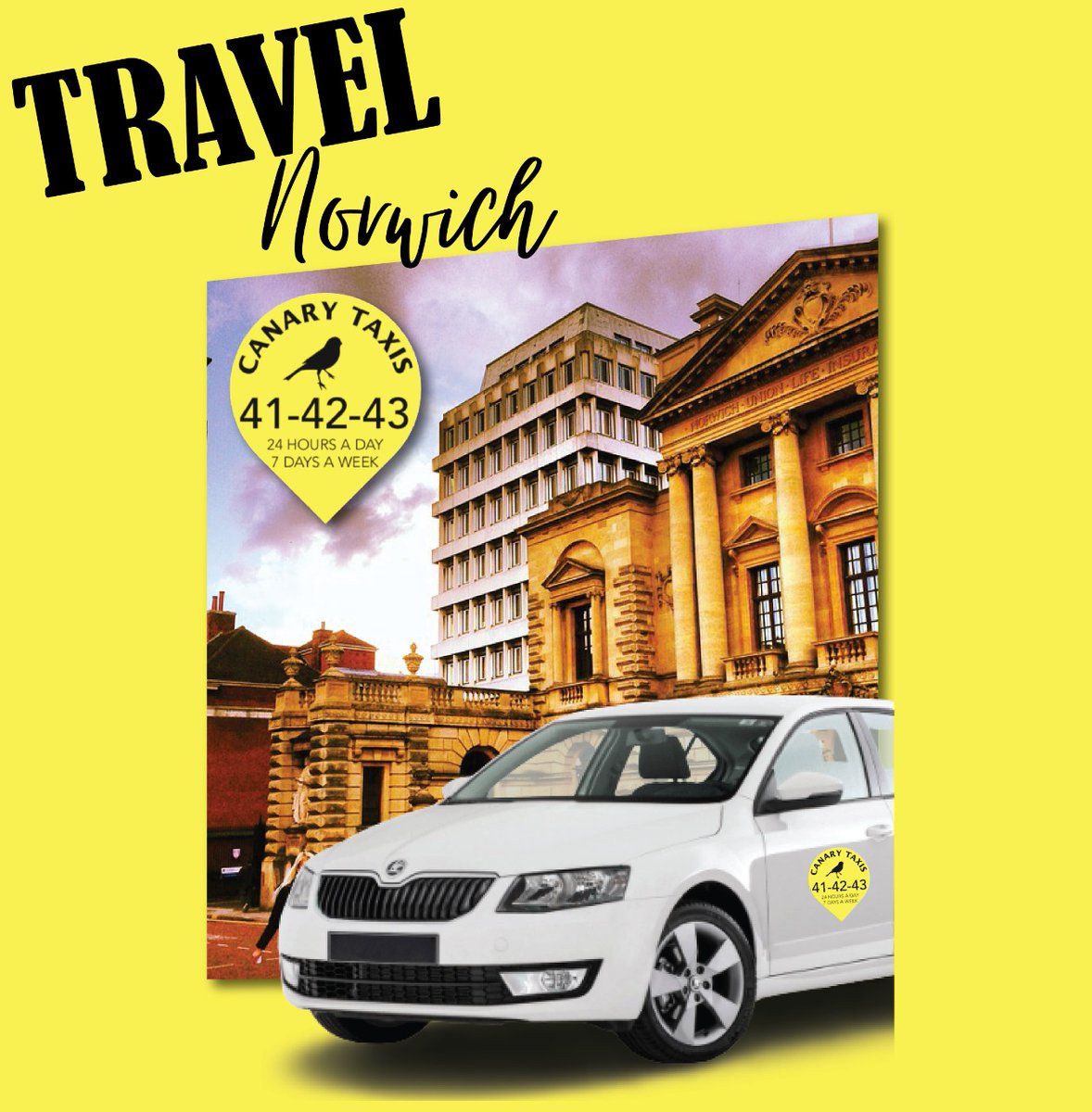 𝗧𝗥𝗔𝗩𝗘𝗟 𝗡𝗢𝗥𝗪𝗜𝗖𝗛 
The Canary Taxis App, allows you to travel at the touch of a button, providing quick and simple travel, day and night! 🚕 🌟
Call 01603 414243 to book
Download our app 👇
onelink.to/j3e76t