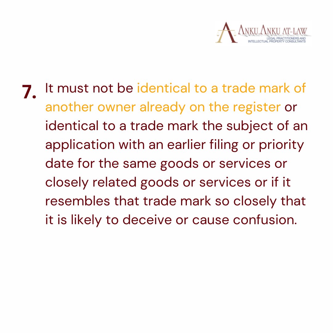 Points to consider before choosing your trademark
.
.
#intellectualpropertylaw #ghanalaws #ankuatlaw #KnowYourLaws #trademark #ip #Trademarklaws