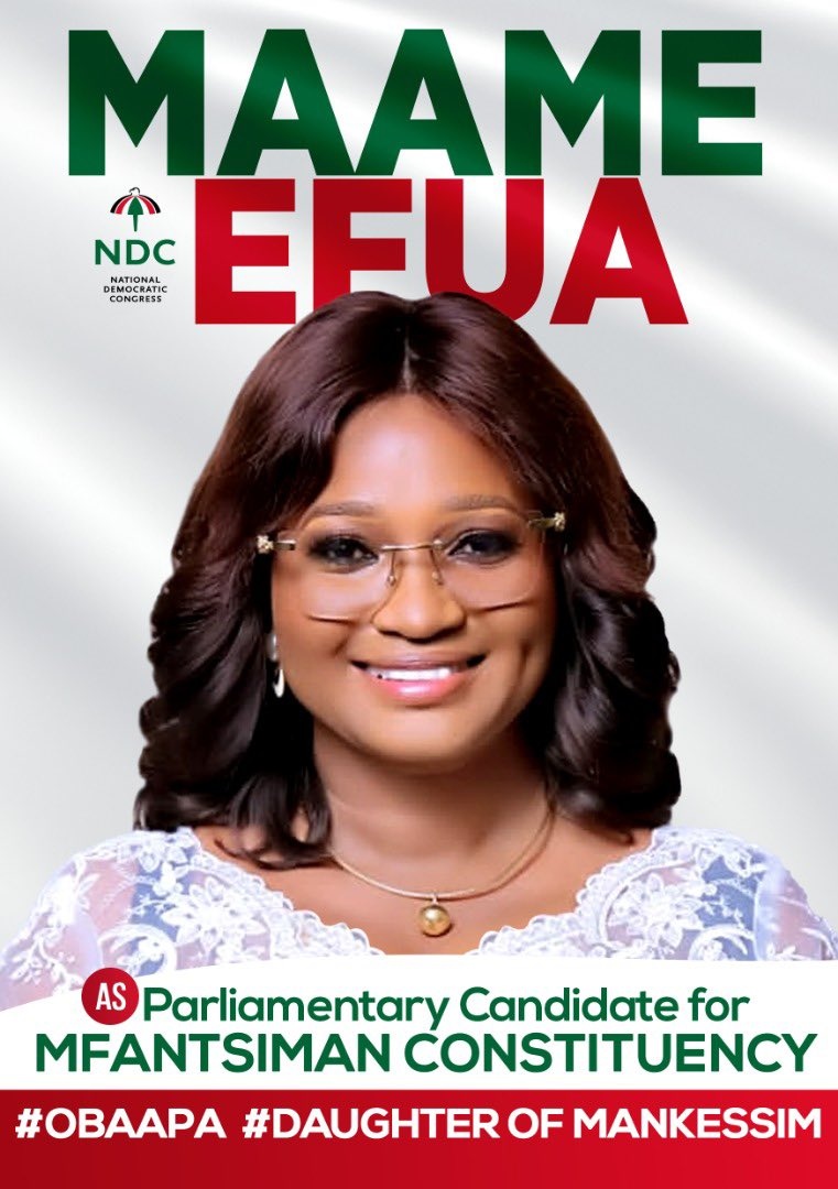 madamseyram's tweet photo. She is leading the NDC to victory in the mfantsiman constituency
#OBAAPA
Daughter of mankessim https://t.co/KMod5ikXjd