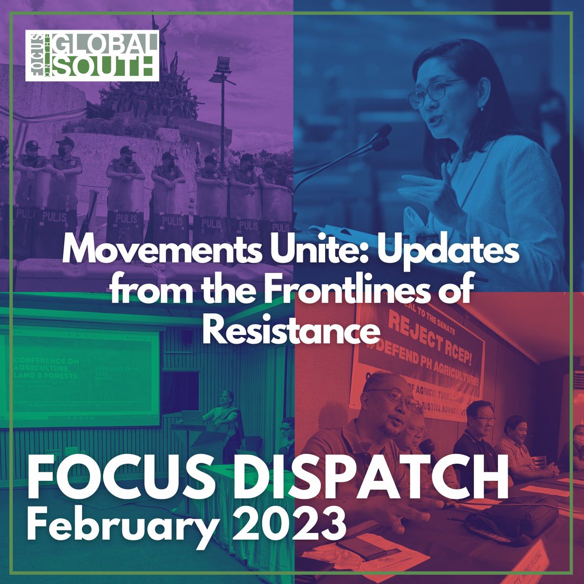 focussouth's tweet photo. Discover the most recent issue of #FOCUSDispatch, highlighting updates from international campaigns spearheaded by the #GlobalSouth, latest developments on #RCEP from the #Philippines, our ongoing work on #Agriculture and #Fisheries in #India, and more stories from the region. https://t.co/0Zxhly2mRA
