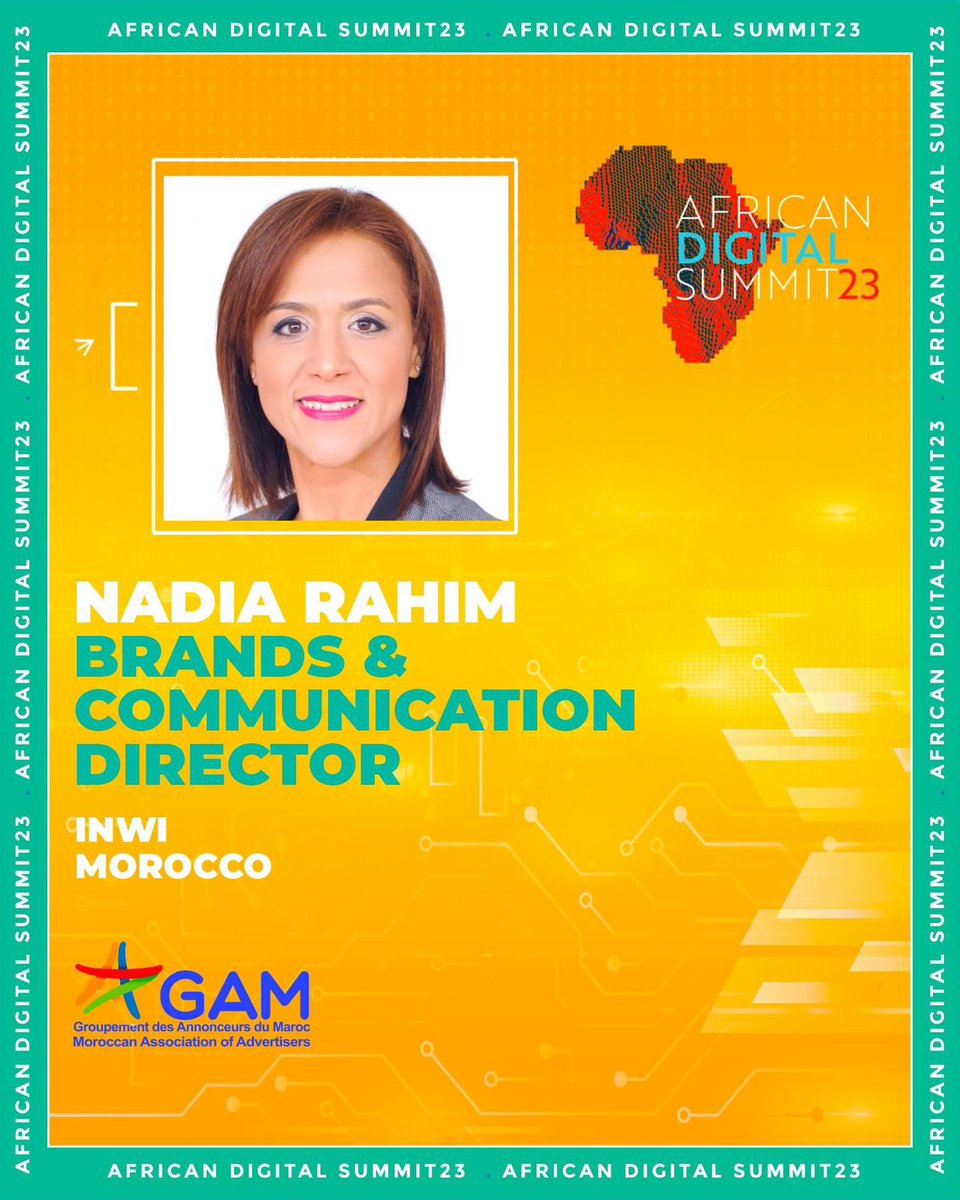 inwi's tweet photo. Retrouvez Mme Nadia Rahim, Directeur Communication et Marques chez #inwi, lors du 2Ăšme panel da la 5Ăšme Ă©dition de lâAfrican Digital Summit afin dâĂ©changer autour de la promotion de la marque « Maroc ».
đïžRendez-vous le 3 Mars 2023
đCasablanca - Hyatt Regency
#ADS23 #ADSGAM https://t.co/OA7FLFVZw8