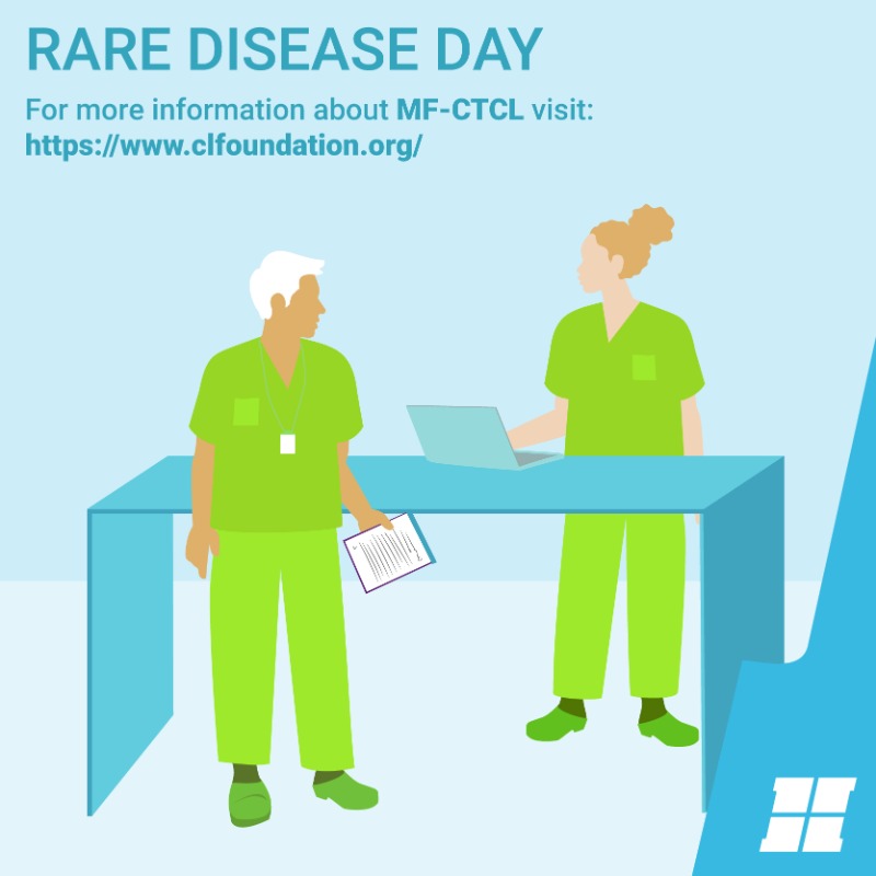 Today is #RareDiseaseDay, which aims to improve access to treatment for rare disease patients and their families. To learn more, visit: rarediseaseday.org For more information on the rare cancer Mycosis Fungoides-type Cutaneous T-cell Lymphoma (MF-CTCL) click here.