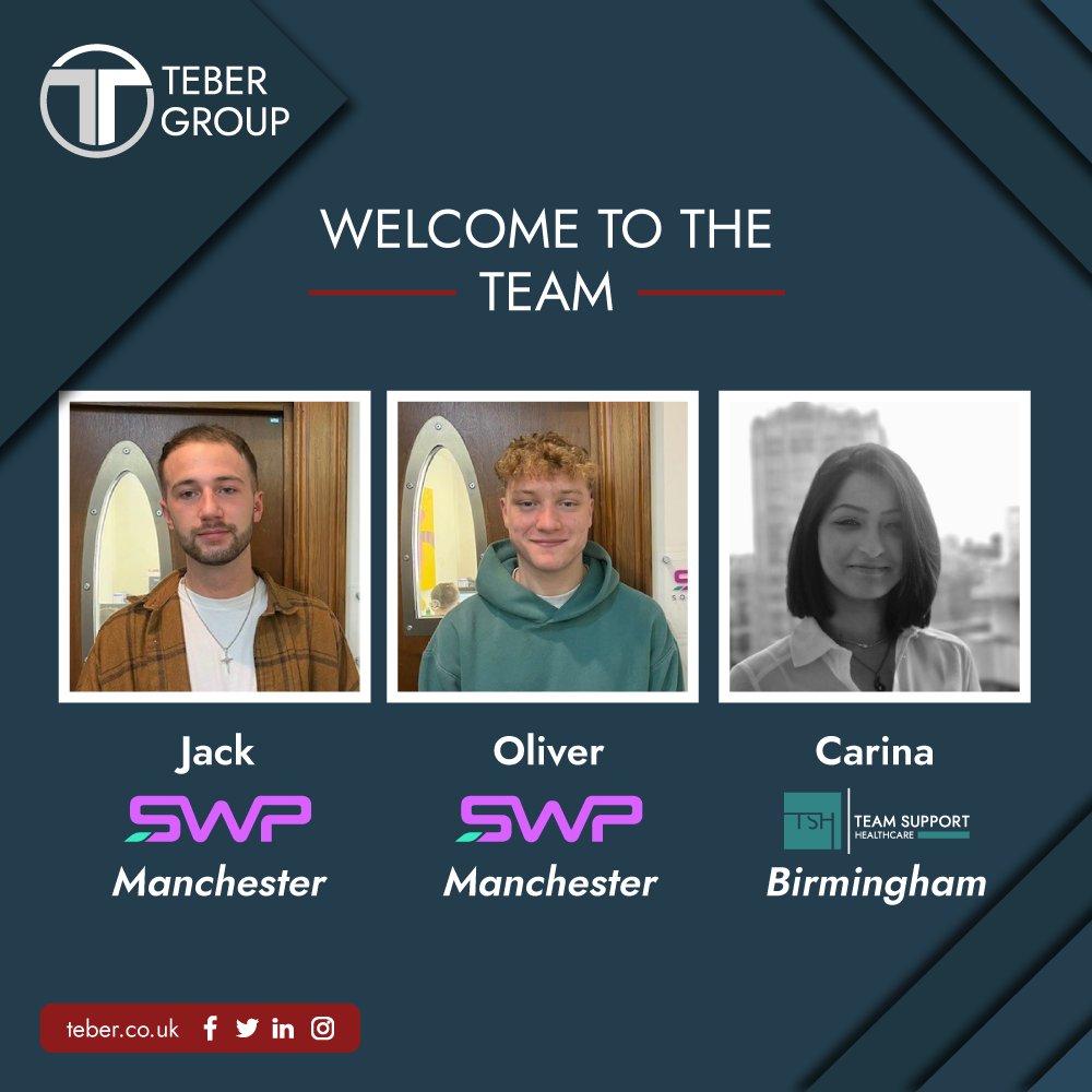 TeberGroup's tweet image. Join us in welcoming our newest recruits to the Teber Group for February 2023👋

Olly Tagg
Jack Field
Carina Irving

Welcome to the Teber family and we want to wish you all the best in your careers with us!

#newstarters #welcome #recruitment #brands #recruitmentgroup