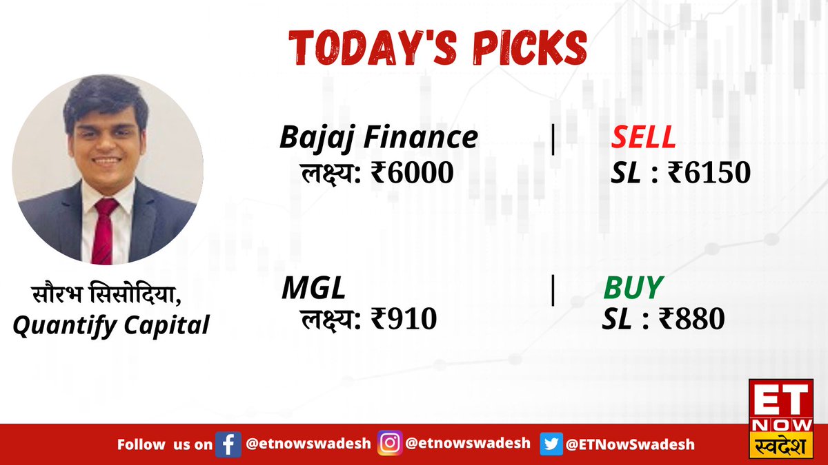 ETNowSwadesh's tweet photo. #MarketWithSwadesh | #QuantifyCapital के सौरभ सिसोदिया की दमदार #TradingCalls 👇
#StockMarket #StockToWatch @sourabhsiso19 https://t.co/CxYMpIrm4C