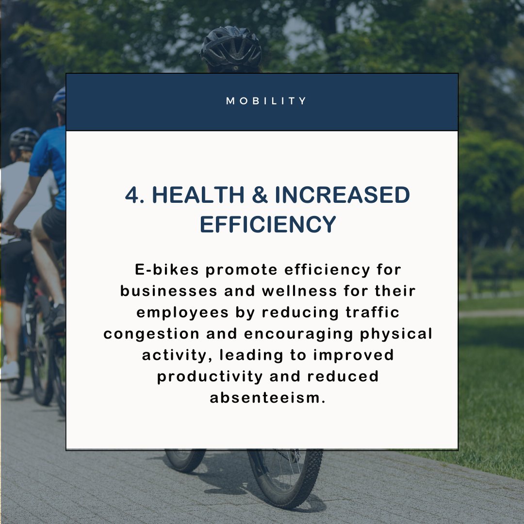 ChommieBikes's tweet photo. Top benefits of using e-bikes for businesses and individuals https://t.co/muE2cjljMN