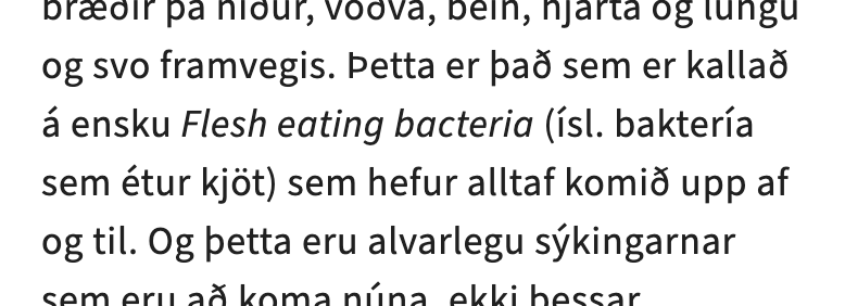 olisindri's tweet photo. Baktería sem étur kjöt. https://t.co/WTfawFnHUU