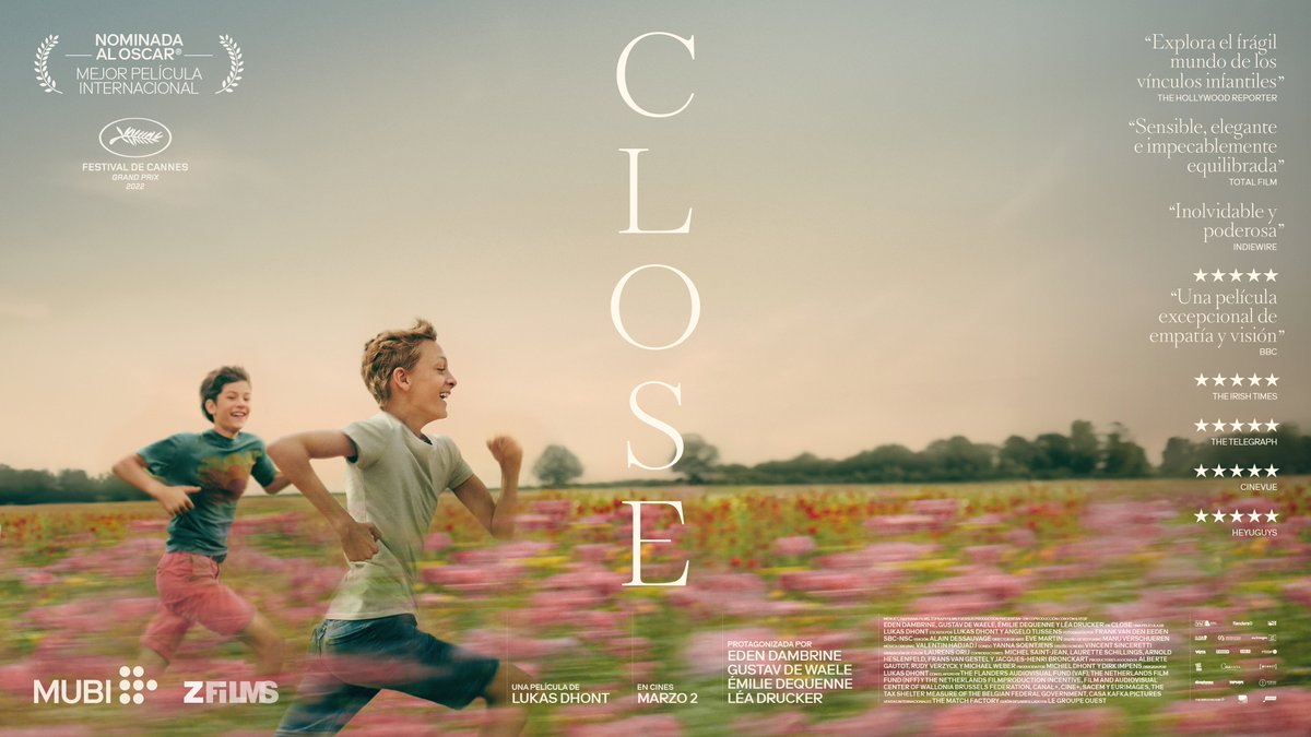 CLOSE - Estreno 2 de marzo en Life AlfaBeta y Cinemateca
Close, la segunda película de Lukas Dhont (Girl), es una historia sobre la amistad y la responsabilidad. Ganadora del Gran Premio del Jurado en el Festival de Cannes 2022 y candidata al Oscar como mejor film internacional.