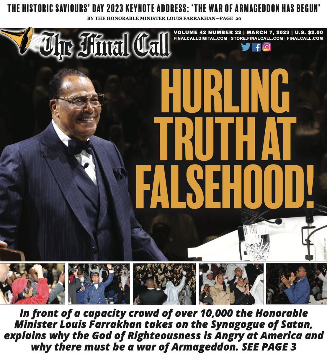 TheFinalCall's tweet photo. Hot off the press: “Hurling Truth at Falsehood!” Subscribe and read at https://t.co/Js7C5Blrmx!

Like. Comment. Subscribe!

#SD2023 #Farrakhan https://t.co/j2AtPe2A7D