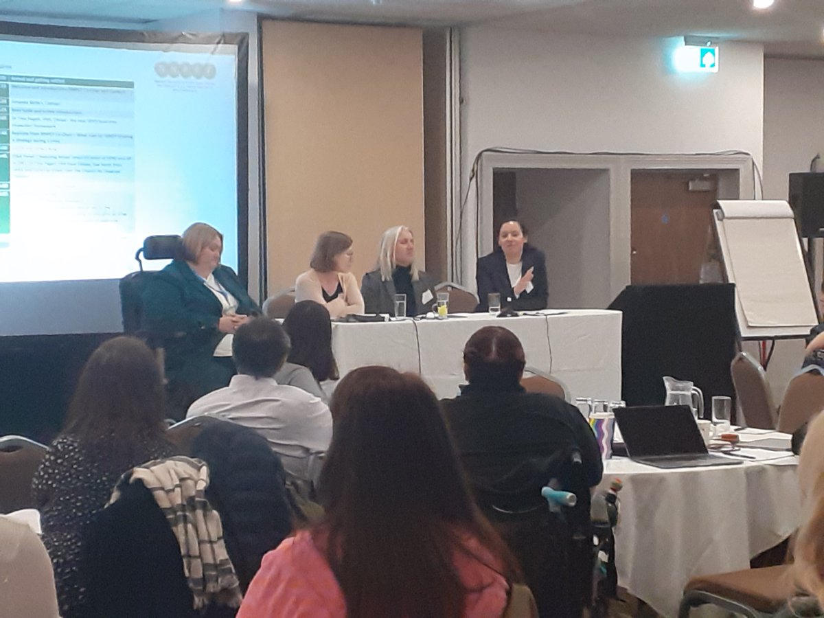 After a break for lunch, the delegates reconvene for a question and answer panel with Alison Ismail <a href="/educationgovuk/">Department for Education</a>, Dr Tina Pagett <a href="/Ofstednews/">Ofsted</a>, Sue North <a href="/NHSEngland/">NHS England</a> , and Amanda Allard <a href="/CDC_tweets/">CDC</a> #letsparticipate23