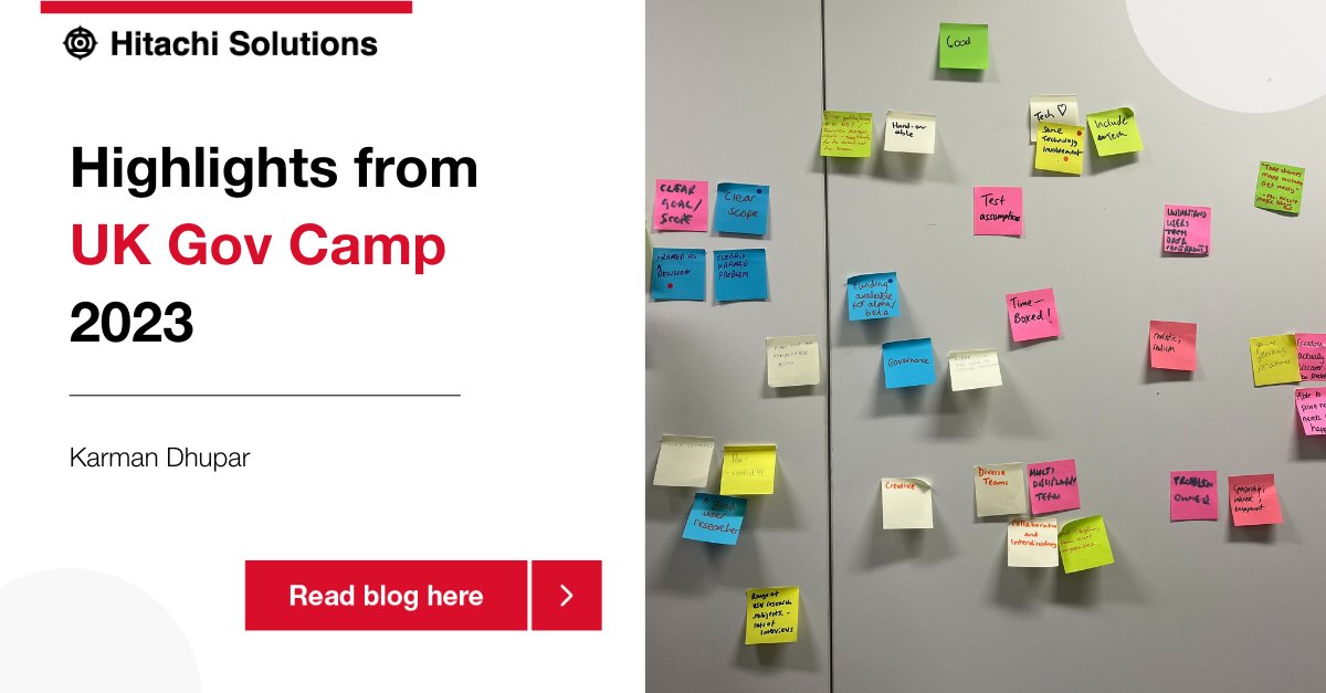 Read Karman Dhupar’s blog on this year’s @UKGovCamp for insights into how the public sector do digital covering themes of accessibility, User-Centred Design and leadership lnkd.in/eYZQ95-T #publicsector #centralgov #digital #transformation #hitachisolutions #UKGovCamp