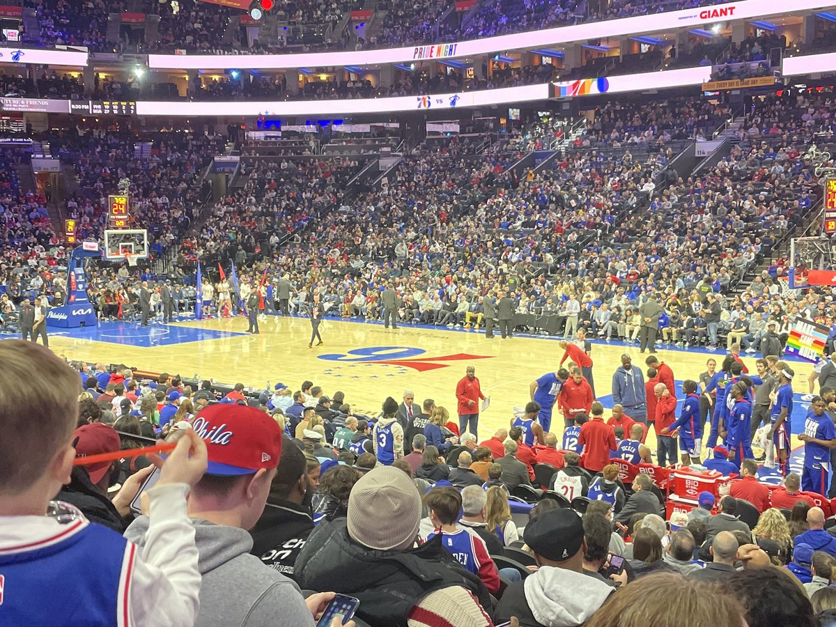 Had a blast going to the #sixers game 🏀  with a friend and client. It was a blast connecting outside of the office 🏢

Too bad we lost…. 

#BasketballGame #ClientMeeting #Networking #Relationships
