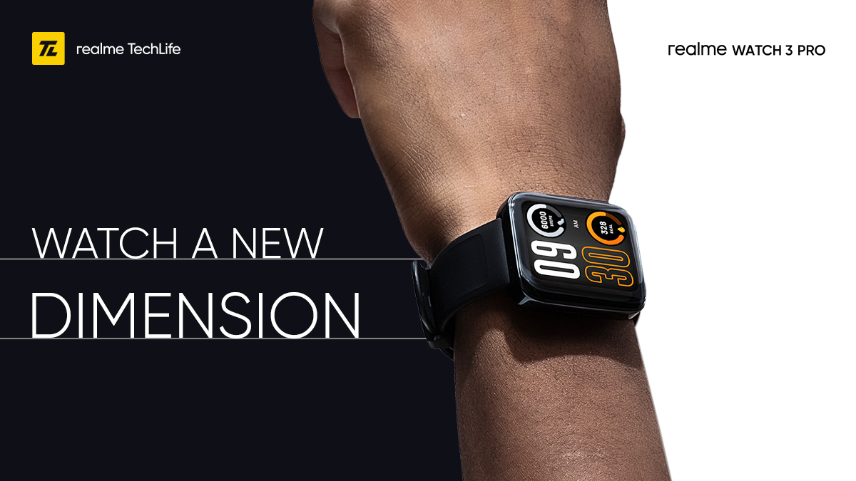 realmenarzoIN's tweet photo. Exquisite design meets powerful performance with the #realmeWatch3Pro’s 4.52cm(1.78") AMOLED Display. 

See your goals in vivid detail and #LetTheWorldWatch you slay💯

Available on https://t.co/n3vAbwMAbF &amp; @Flipkart. 
Buy now: https://t.co/r50t1GvW48 https://t.co/8eRCN8bWU7