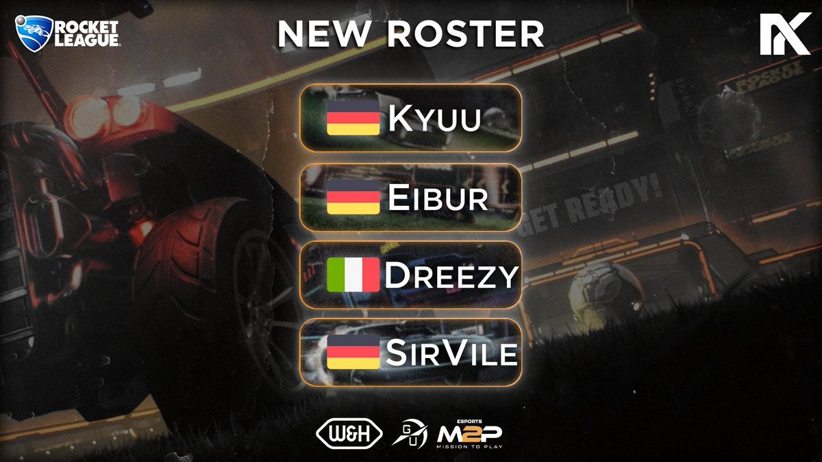 🚨ANNOUNCEMENT🚨

Auch in Rocket League gibt es Neuigkeiten!

Mit diesen Jungs möchten wir die <a href="/NitroLeagueRL/">Nitro League Legacy</a> Div 2 ebenfalls  unsicher machen😈

<a href="/Kyuu_RL/">Tiny Hawk</a>
<a href="/Eiburr/">Eibur</a> 
<a href="/dreezy_RL/">Dreezy</a> 

SUBS: <a href="/SirVile/">SirVile</a> <a href="/dobsnRL/">dobsn!</a>  

MANAGER: <a href="/LievitoRL/">Lievito</a> 
-
#GOKATS #MKMP #RocketLeague #esports