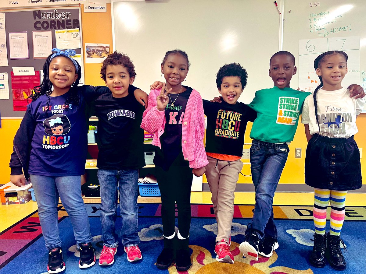 @TwoRiversPCS our 1st graders show their HBCU Pride during our Black History Month spirit week! #BLM #BHM2023 @dcpcsb