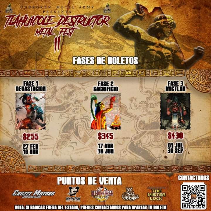 tekaltehcutli's tweet photo. La mesa está servida para este #festival en #Tlaxcala de #Metal en #UbrokenMetalArmy los esperamos.
Contáctenme para adquirir sus boletos
@animatempo @CEMICANband @TulkasThrashMX @VELOMIC_OFICIAL #EvilAngels #Decortication #Disrupted #ASHNAZGBÚRZ
Facebook https://t.co/cNUZnqW8w4 https://t.co/LMqHb4iYUy