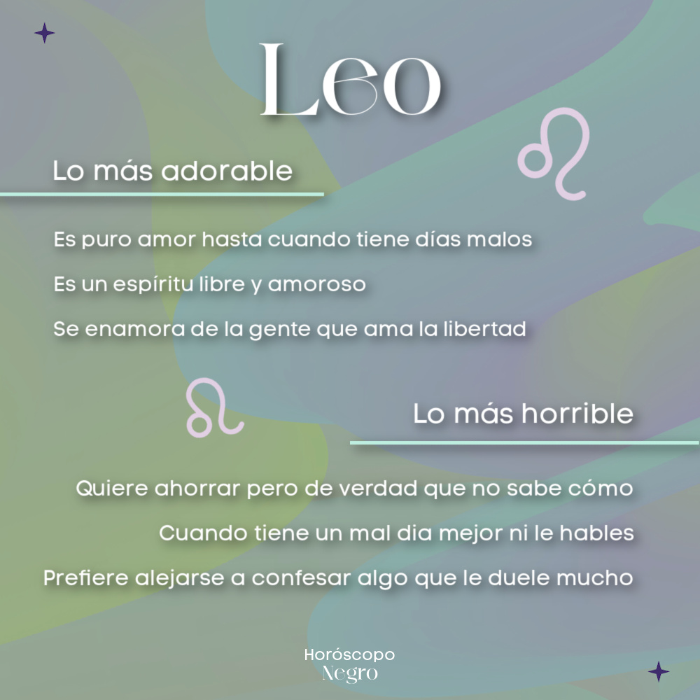 leo_hnegro's tweet photo. Lo más adorable de #leo VS Lo más horrible ✨🔮✨ #horoscoponegro https://t.co/NUjU8JPyGT