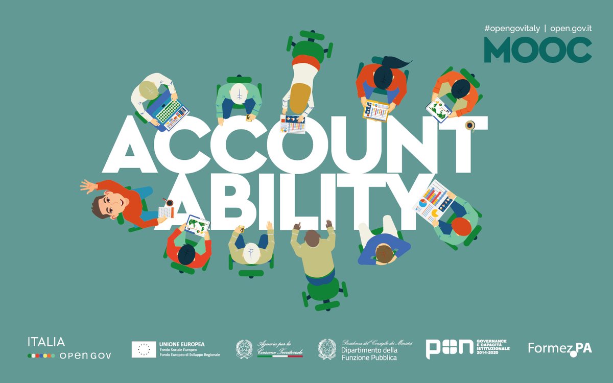 🎓 Online il nuovo #MOOC sull'#accountability delle PA: come rendere conto ai #cittadini riguardo le decisioni, i risultati ottenuti e le conseguenze sulla collettività in ottica di #GovernoAperto?📄🔍
👉 Iscrizioni entro il 14/3 open.gov.it/notizie/mooc-a…