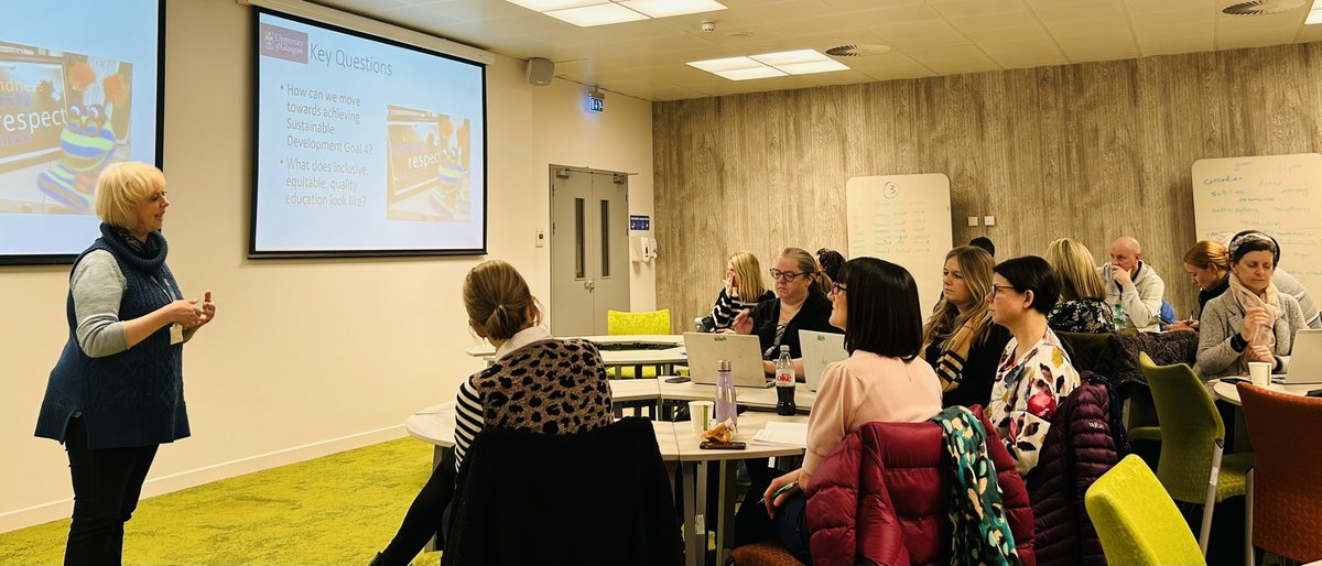 UofGHeadship's tweet photo. Welcome Prof. @tanzania8 and Dr. @InesAlves Looking forward to your input to our #EPA22 session today #Inclusion @GCCLeadLearn @wp_education @UofGEducation @UofGSocSci https://t.co/gAdJ5HV5Iu