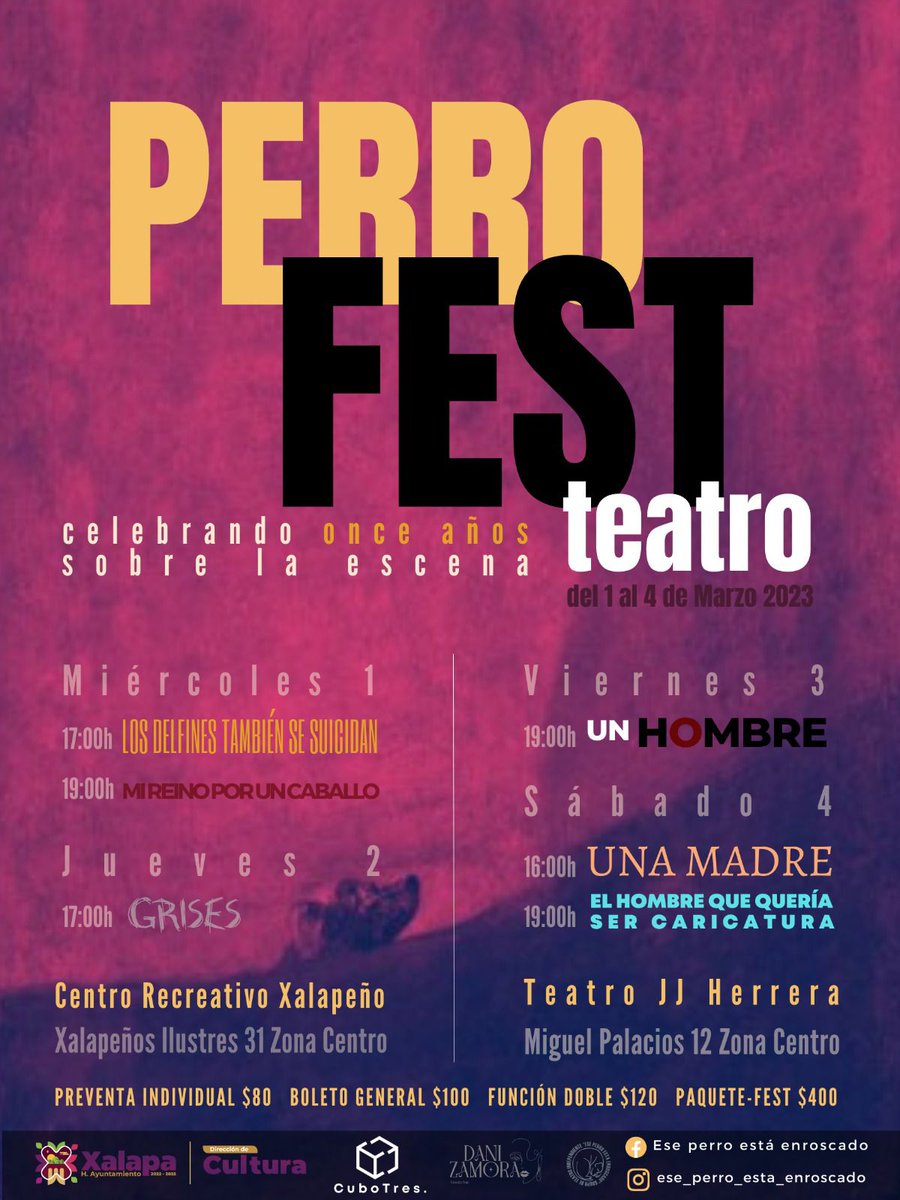 LosPoliticosVer's tweet photo. GUAU CON MARZO CULTURAL!
» #Xalapa recibe este mes con el Festival Escénico “#PerroFest” y cine de animación francesa
» Festival teatral celebrará su 11vo aniversario en el CRX
#Comunicado
https://t.co/t86qx9no3r
@AytoXalapa @ahuedricardo 🧵 1/2 https://t.co/Lsw0cjSXBX