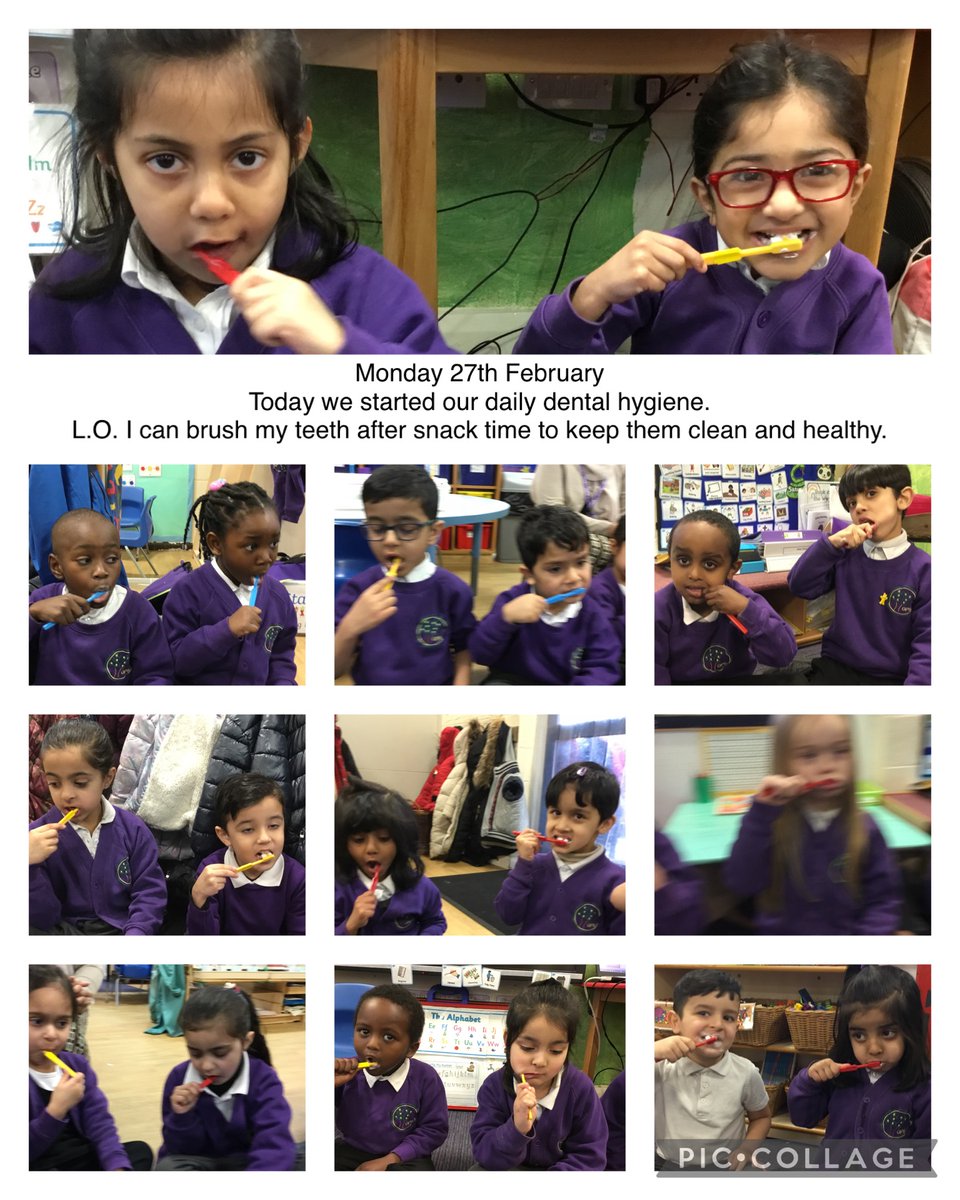 Our children in nursery and reception are now taking part in daily toothbrushing. Well done children! 😁😁#oralhealth #healthylifestyles
