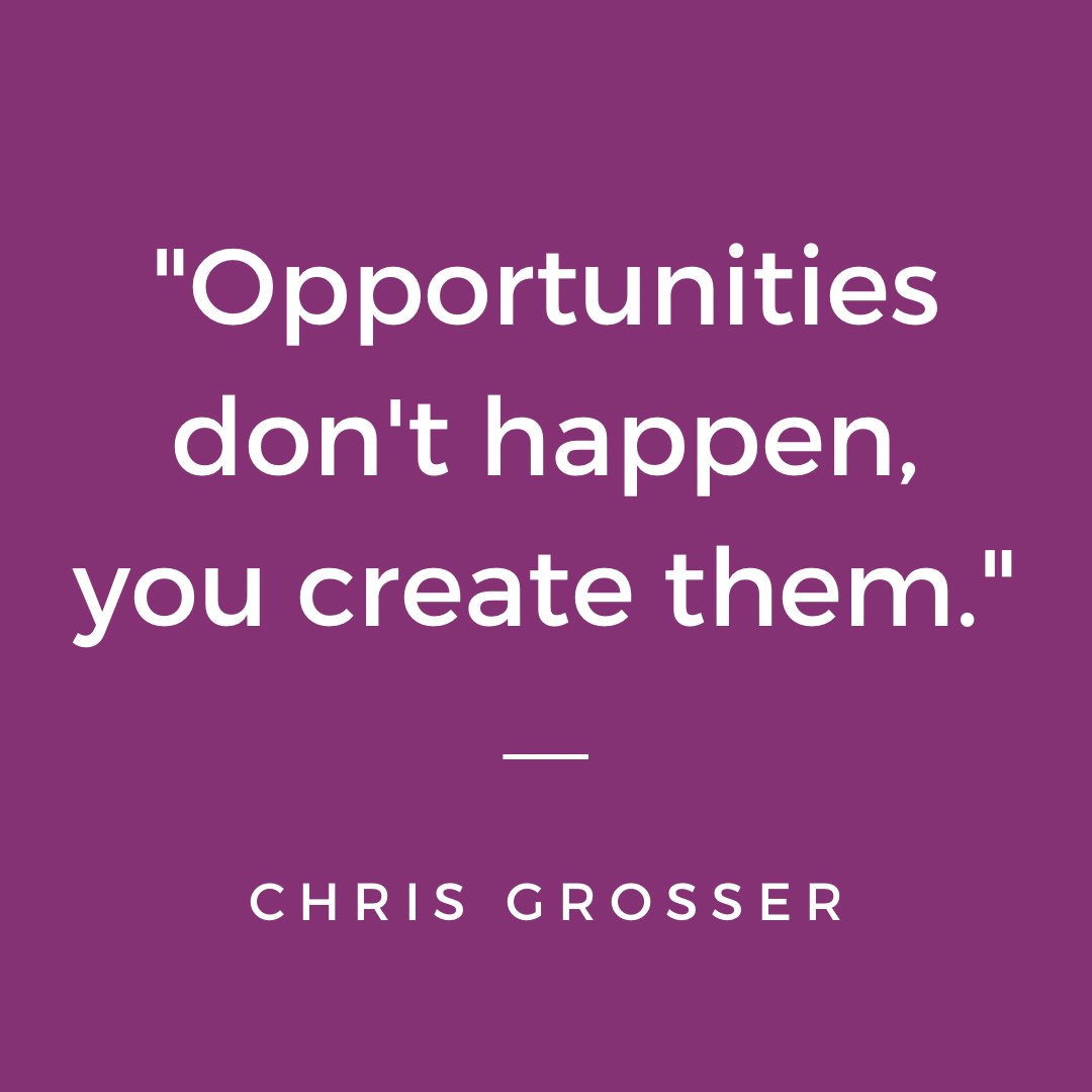 CTEforNC's tweet photo. “Opportunities don’t happen, you create them.” -Chris Grosser

#CTEforNC #teacherquotes #quotesofig #teacher #tuesdayquotes #careeradvice https://t.co/0tw9L4TTFU