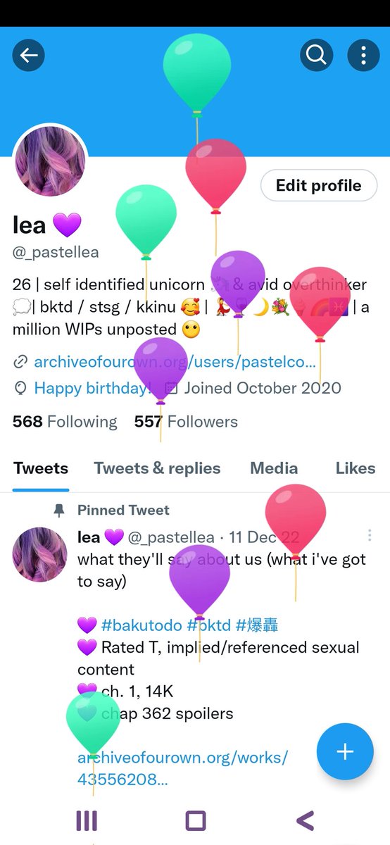 _pastellea's tweet photo. Guess I've got to change the 26 on my bio now 🥺🥺 https://t.co/kLy8eXmrC1