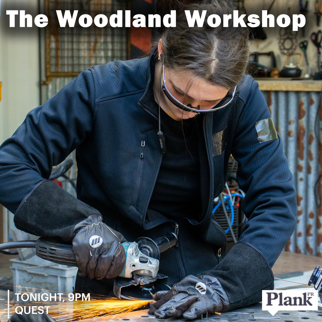 This week on #TheWoodlandWorkshop, Ella makes an interactive coffee table, Micaela designs and upholsters a Jamaican-inspired armchair, and Alex constructs a giant climbing frame. Don't miss it tonight on <a href="/QuestTV/">Quest</a> at 9pm