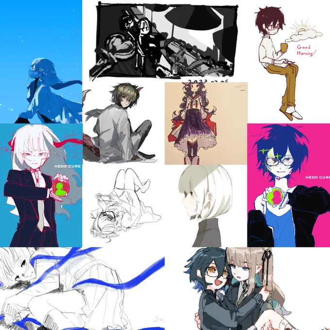 #今月描いた絵を晒そう 
