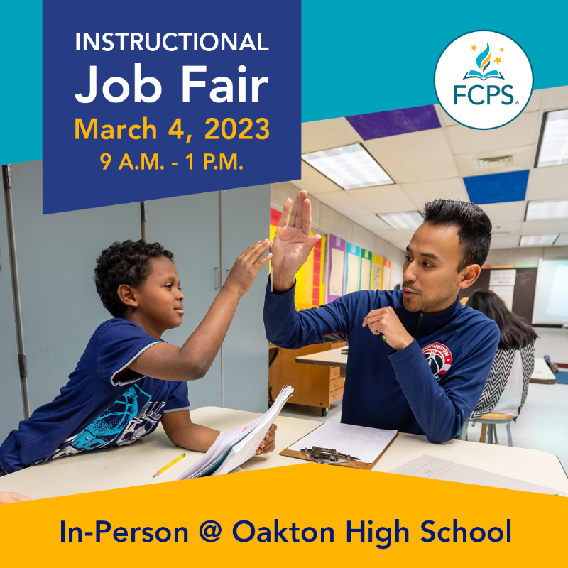 fcpsnews's tweet photo. ✨ Looking for a new teaching position in 2023? 

Come meet our principals and interview with our 200 schools at the FCPS Teacher Job Fair on March 4!

Save your spot: ⤵️
https://t.co/qlKF5YfS30