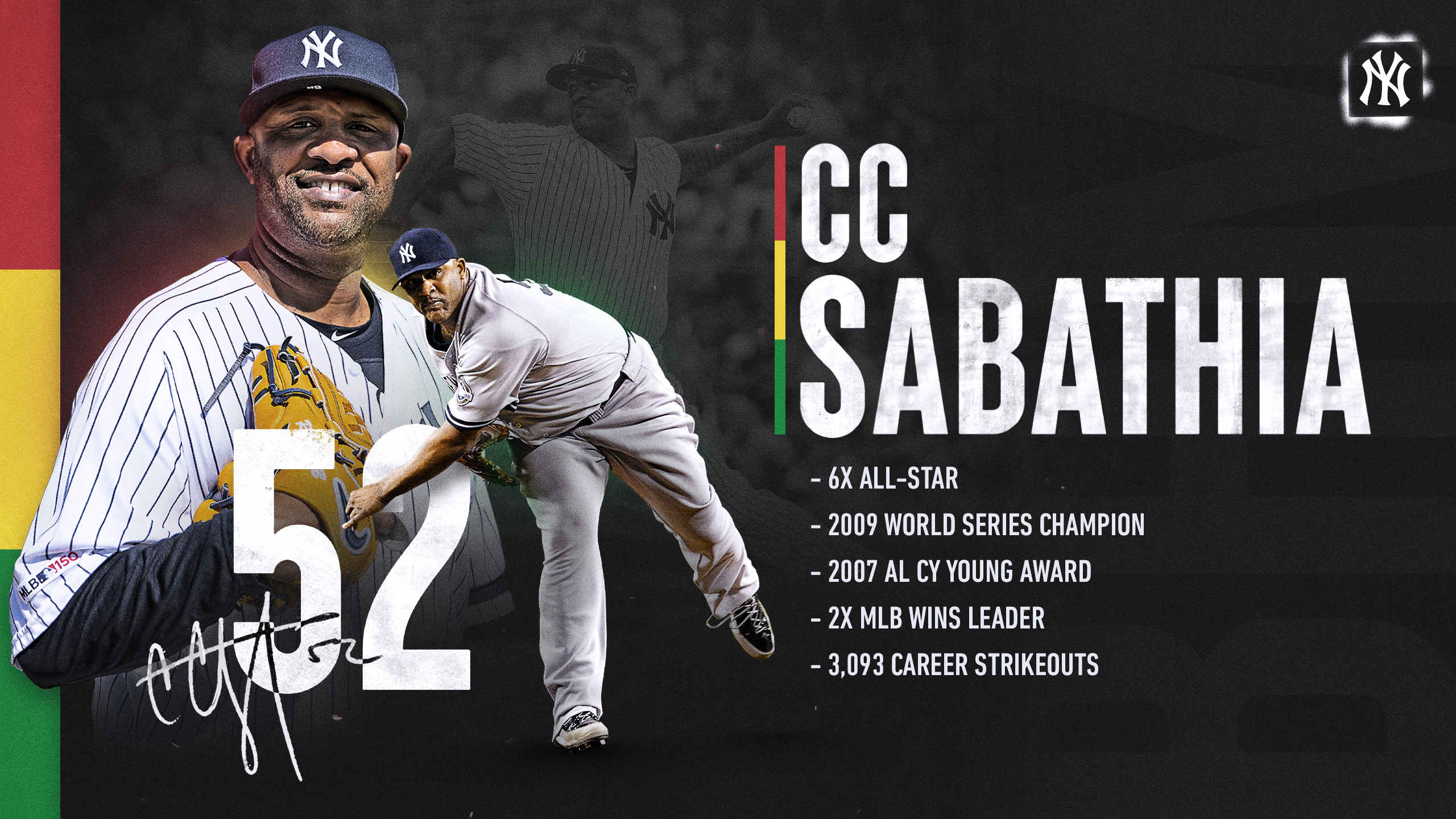 New York Yankees on X: For our final player feature of #BlackHistoryMonth,  we look at the career highlights of the big lefty, @CC_Sabathia 👏 Off the  field, CC and his wife Amber