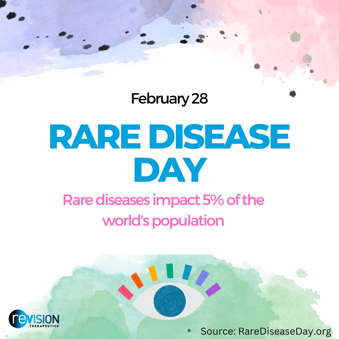 Today is #RareDiseaseDay, a globally-organized movement to raise awareness about #RareDiseases. At  #reVision, we are focused on treating #StargardtDisease, a rare pediatric disease without a treatment or a cure. Learn more at our LinkedIn #CareAboutRare
linkedin.com/posts/revision…