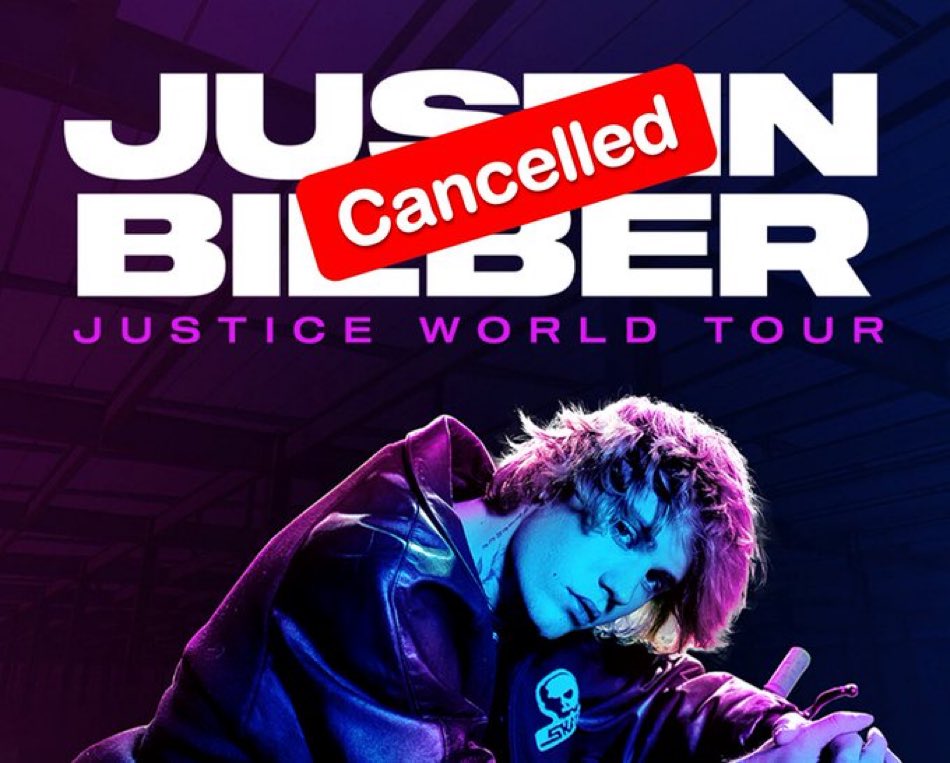 BieberDailyFR's tweet photo. #INFO Le Justice World Tour est officiellement annulé. 
Des mails Ticketmaster sont en cours d'envoi. https://t.co/6VJSEHuGN5