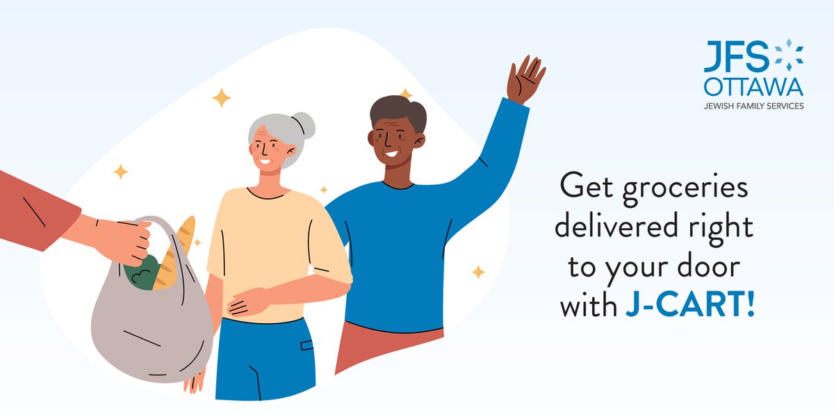 Do you need help getting your groceries or all the ingredients for your upcoming #Purim gathering? #JFS's J-CART program is aimed at helping seniors get their groceries and other essential items, including medications, delivered to their door. Learn more: bit.ly/3iJqnNg