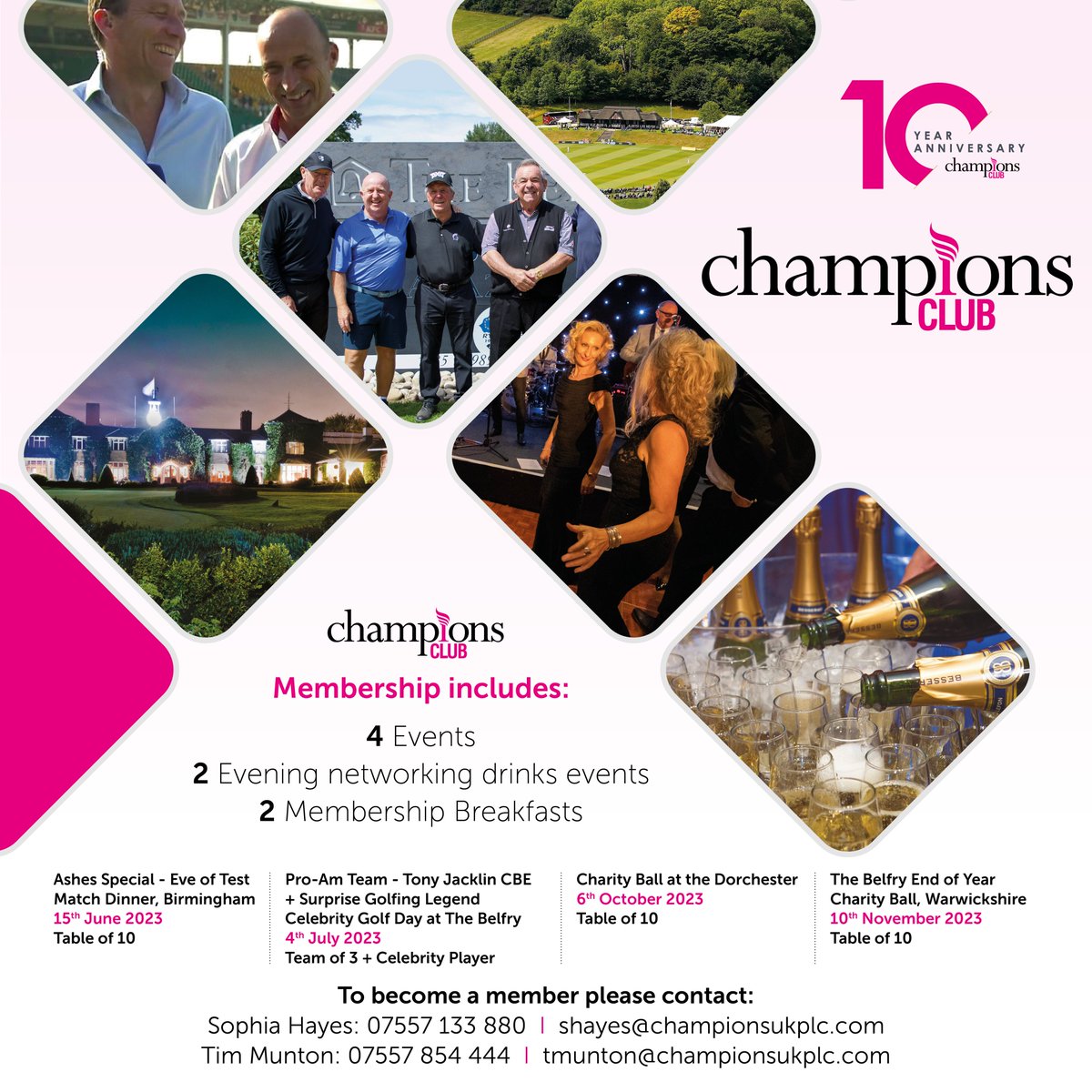 New Year, New Opportunities 🔥

It is the 'Champions Club' 10 Year Anniversary this year; making it even more of a perfect time to sign up and become a member of this exclusive club.
 Contact Shayes@championsukplc.com or tmunton@championsukplc.com for more information!