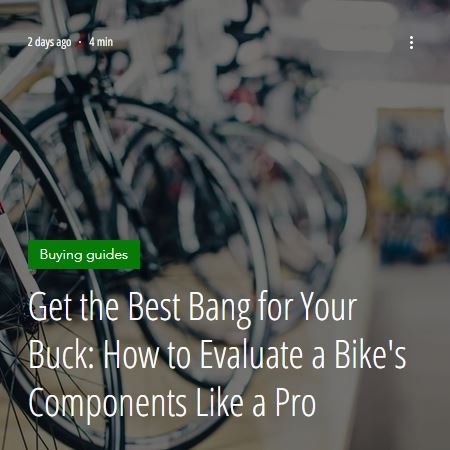 CycleRecycleUK's tweet image. For beginners, bicycles can seem confusing! 
read our guide to evaluating a bikes components like a pro
cyclerecycleuk.com/post/get-the-b…
#buyersguide #hintsandtips #CycleRecycle