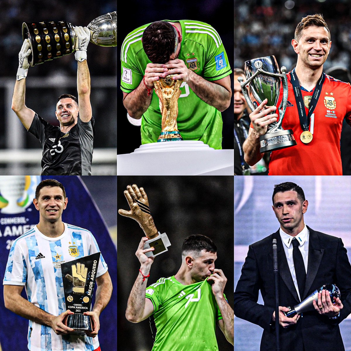 AtaqueFutbolero's tweet photo. 🧤🇦🇷 El Dibu es el PRIMER arquero del MUNDO en ganar TODO lo que un arquero puede lograr con su selección:

🏆 Campeón del mundo
🏆 Campeón continental
🏆 Campeón intercontinental

🥇 MVP del Mundial
🥇 MVP continental
🥇 Mejor arquero del mundo

Vía @gastontr16. https://t.co/u6qPAXB8Ww