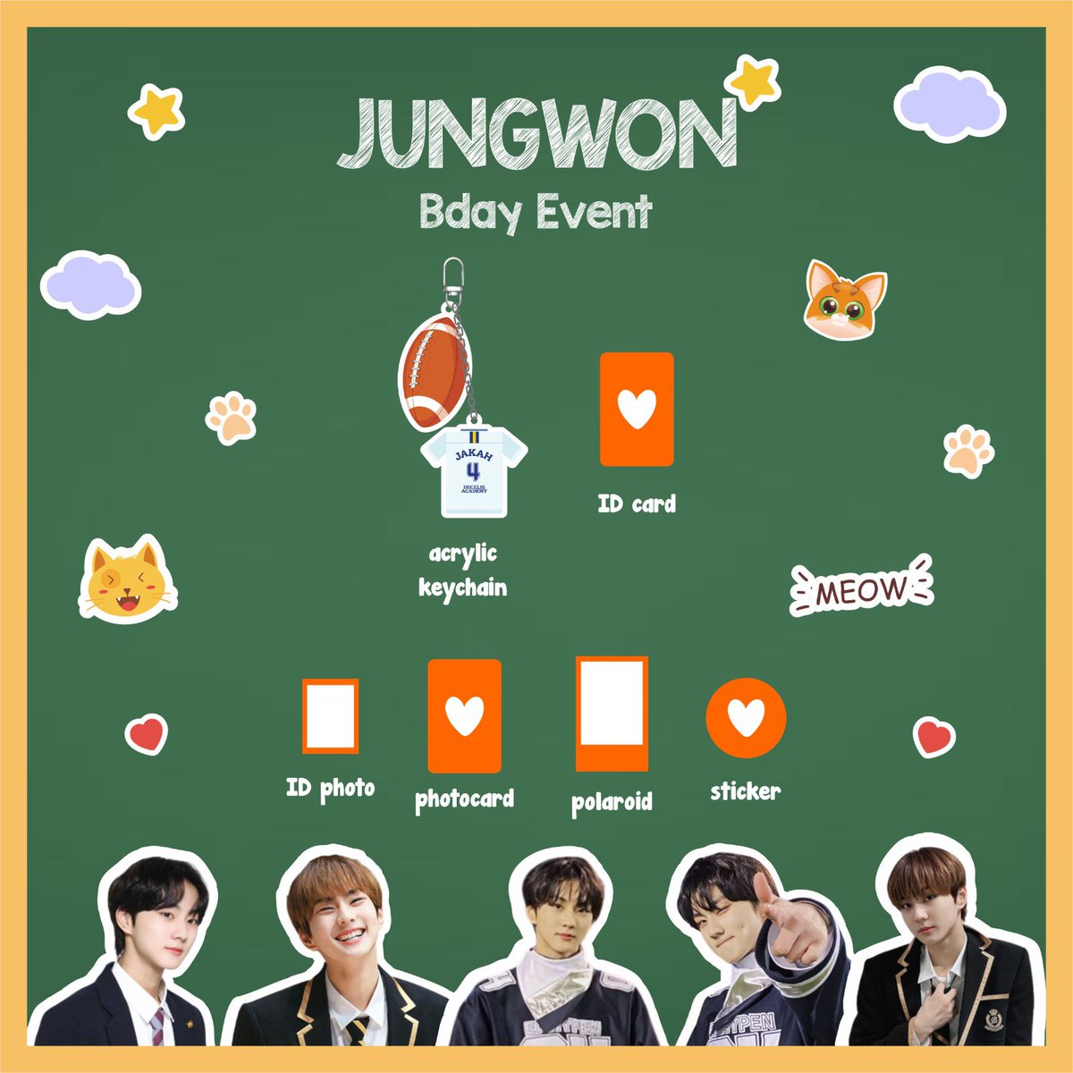 themerchie_lab's tweet photo. JUNGWON BDAY 

https://t.co/Qh823OaMzr

1 set included : 
1 acrylic keychain
1 id card
1 photo id
1 photocard
1 polaroid
1 sticker 

Price for admin+packing
Limited yup 

#ENHYPEN #JUNGWON https://t.co/ZhrfYJSV3M